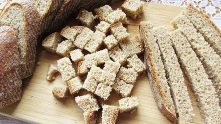 Рецепт хлебных сухариков