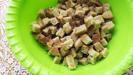 Рецепт хлебных сухариков