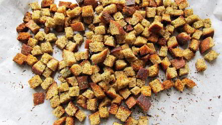 Рецепт хлебных сухариков