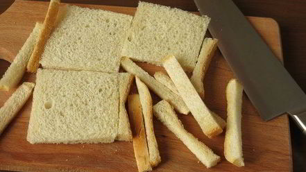 Рецепт крабовых сухариков