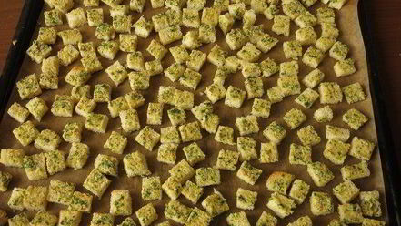 Рецепт крабовых сухариков