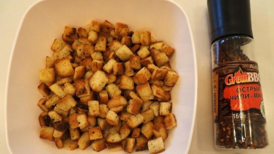 Рецепт острых сухариков