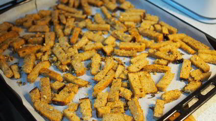 Рецепт пикантных сухариков к пиву