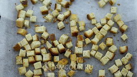 Рецепт сухариков чесночных