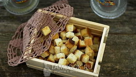 Рецепт сухариков чесночных