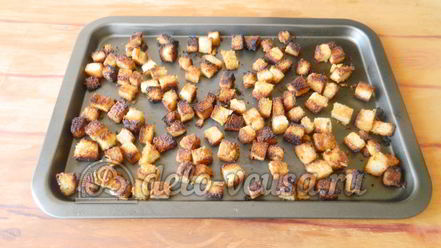 Рецепт сухариков с горчицей