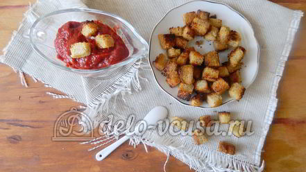 Рецепт сухариков с горчицей