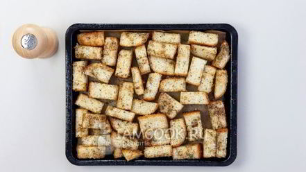 Рецепт сухариков с сыром в духовке