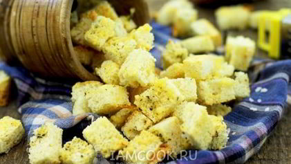 Рецепт Сухариков с сыром