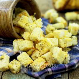 Рецепт Сухариков с сыром