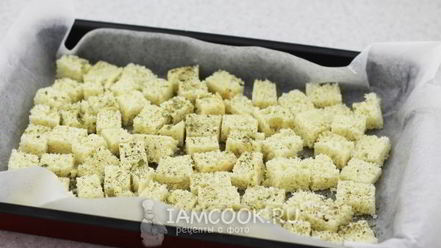 Рецепт сухариков с сыром