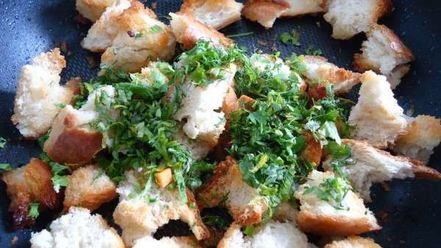 Рецепт сухариков с зеленью