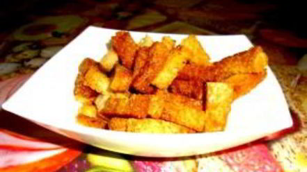 Рецепт сухариков в духовке