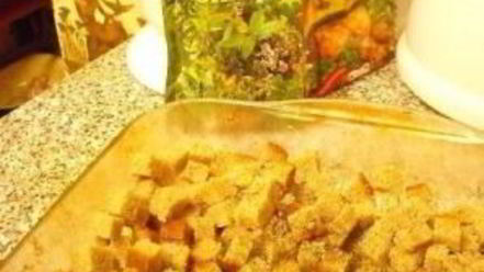 Рецепт сухариков в микроволновке