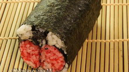 Рецепт кадзарей-суш божья коровка