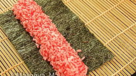 Рецепт кадзарей-суш божья коровка