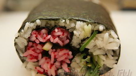 Рецепт кадзарей-суш цветок