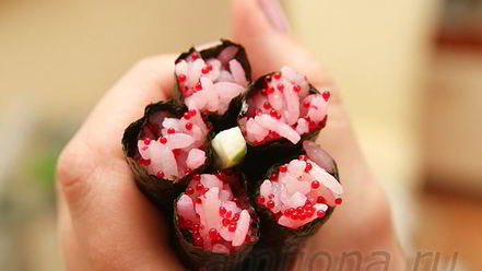 Рецепт кадзарей-суш цветок