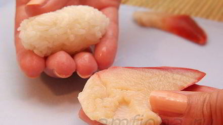 Рецепт нигирей-суш с хоккигаем