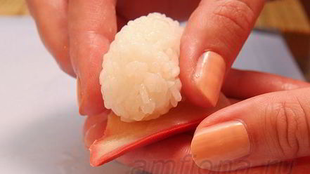 Рецепт нигирей-суш с хоккигаем