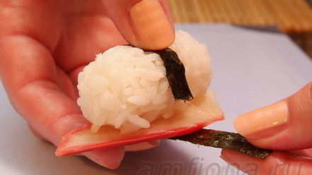 Рецепт нигирей-суш с хоккигаем