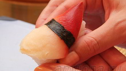 Рецепт нигирей-суш с хоккигаем