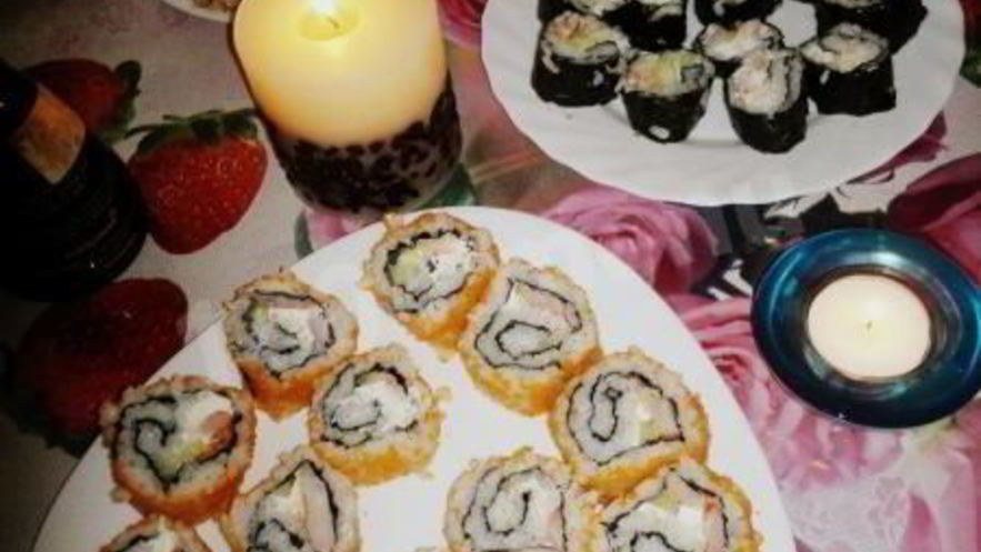 Рецепт суш golden masago maki