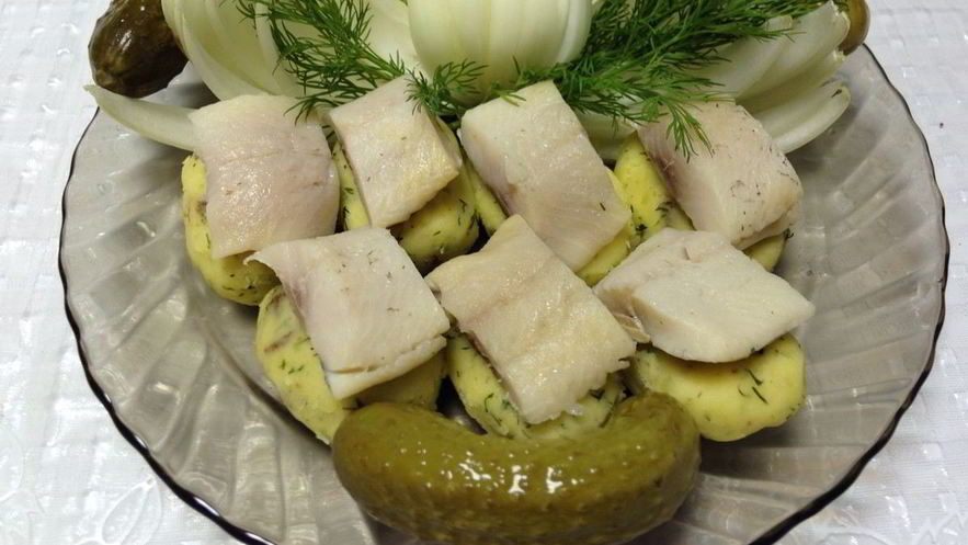 Рецепт суш из селедки и картофеля