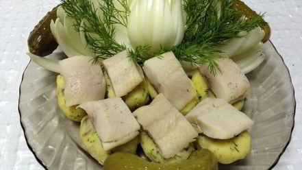 Рецепт суш из селедки и картофеля