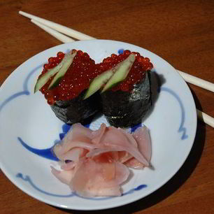 Рецепт Суш-лодочек с икрой