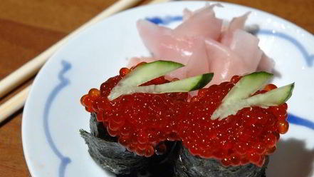 Рецепт суш-лодочек с икрой