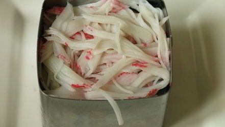 Рецепт суш мини-торт с крабовыми палочками