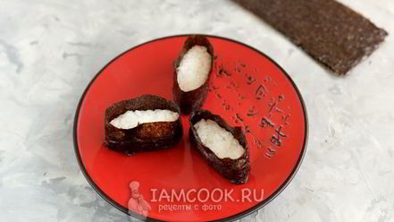 Рецепт суш нигири и гунканы с лососем