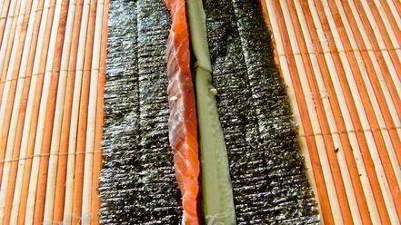 Рецепт суш-ролла огуречный цветок