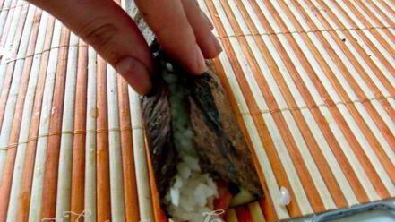 Рецепт суш-ролла огуречный цветок