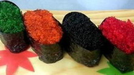 Рецепт суш с икрой летучей рыбы