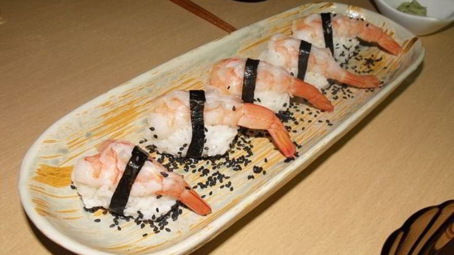 Рецепт суш с креветками