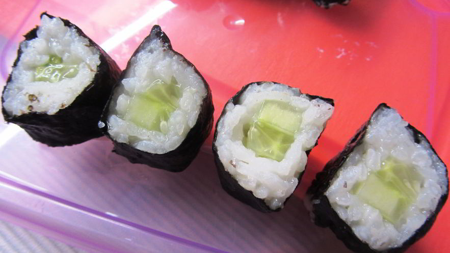 Рецепт суш с огурцом