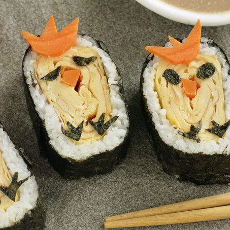 Рецепт Суш с омлетом Цыплята