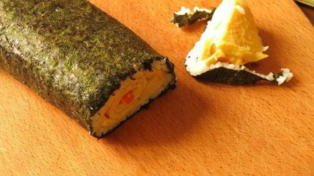 Рецепт суш с омлетом цыплята