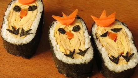 Рецепт суш с омлетом цыплята