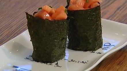 Рецепт суш с папайей и медом