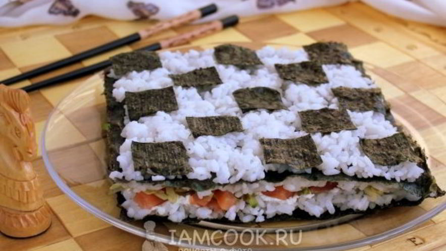 Рецепт суш торт закусочный