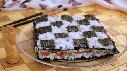 Рецепт суш торт закусочный