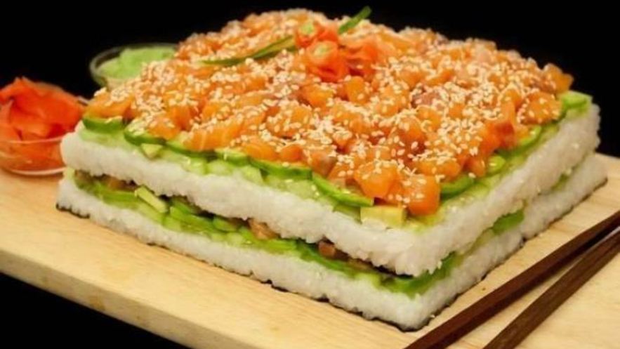 Рецепт суш-торта