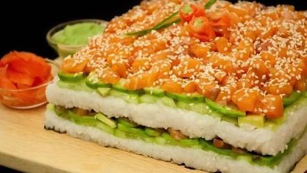 Рецепт суш-торта