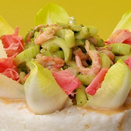 Рецепт Суш-тортика с креветками