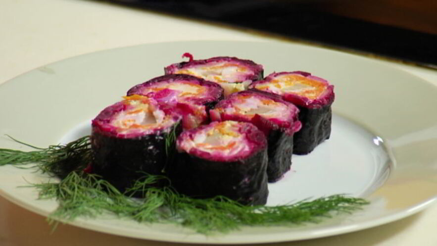 Рецепт суш в шубе