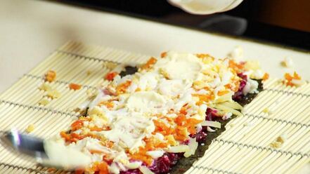 Рецепт суш в шубе