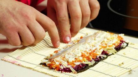 Рецепт суш в шубе